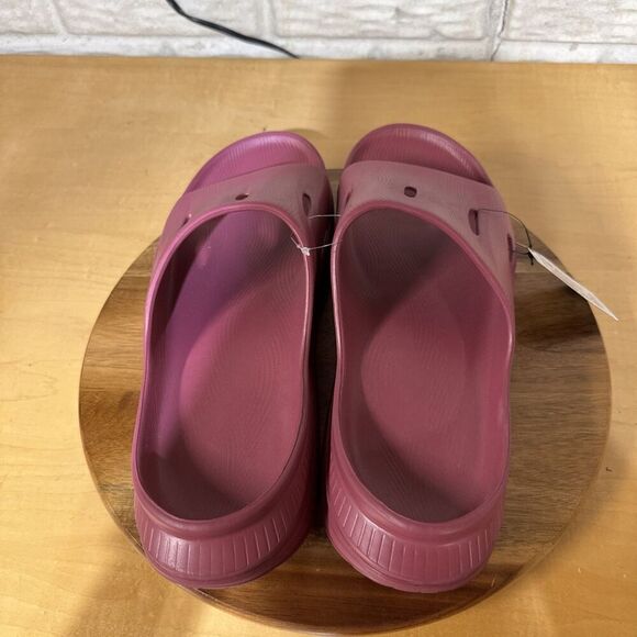 Hoka Ora Recovery Slide 3 Mens Size 11 Sandals Burgundy Purple Slip On Shoes main image 7